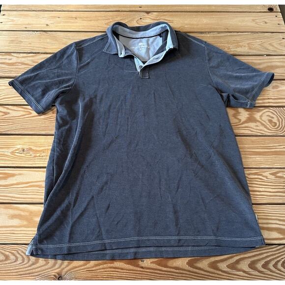 Tommy Bahama Other - Tommy Bahama Polo Shirt Size Medium Men’s Gray Short Sleeve